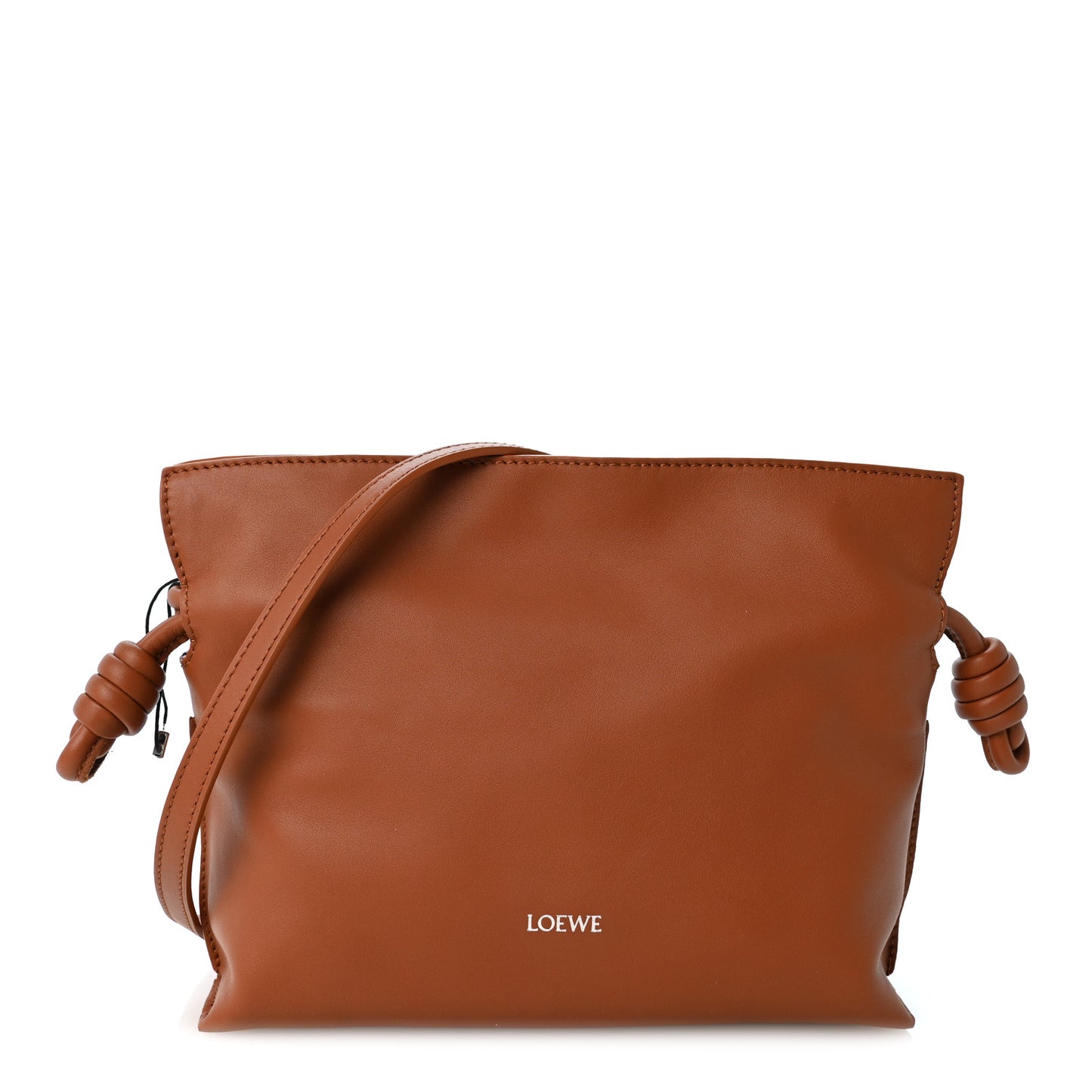 Calfskin Mini Flamenco Knot Clutch Squirrel