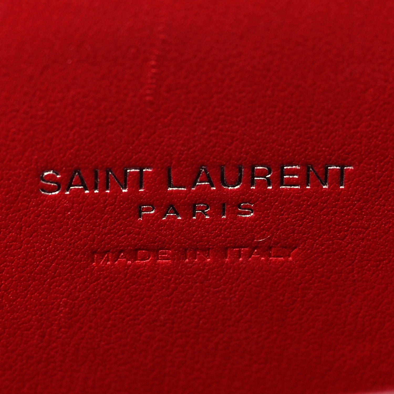 Saint Laurent Calfskin Crocodile Embossed Nano Sac De Jour Red 6 of 11