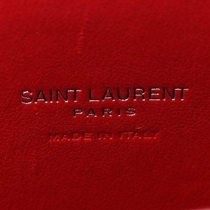 Saint Laurent Calfskin Crocodile Embossed Nano Sac De Jour Red 6 of 11