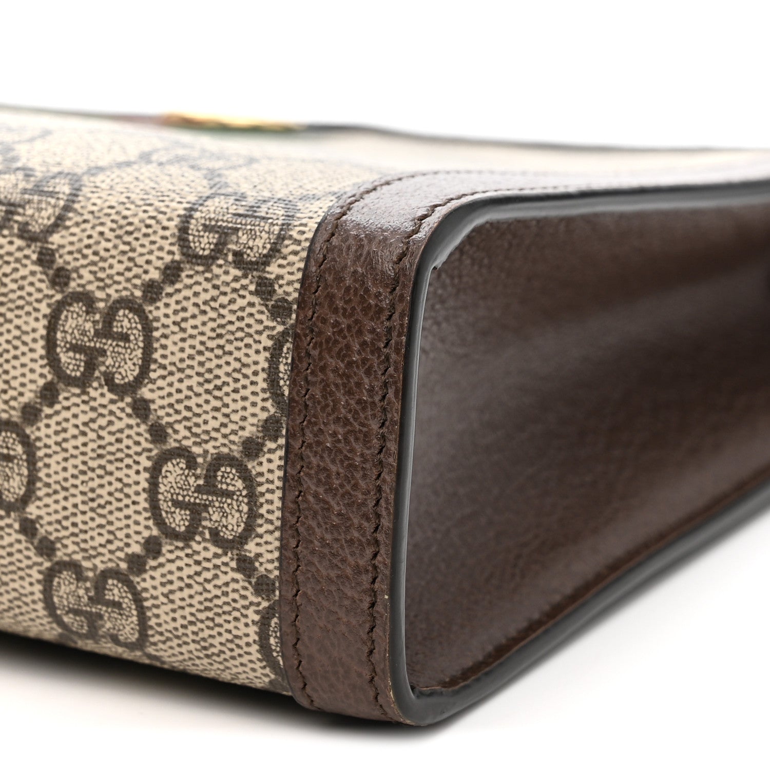 Gucci GG Supreme Monogram Web Ophidia Pouch Brown 10 of 10
