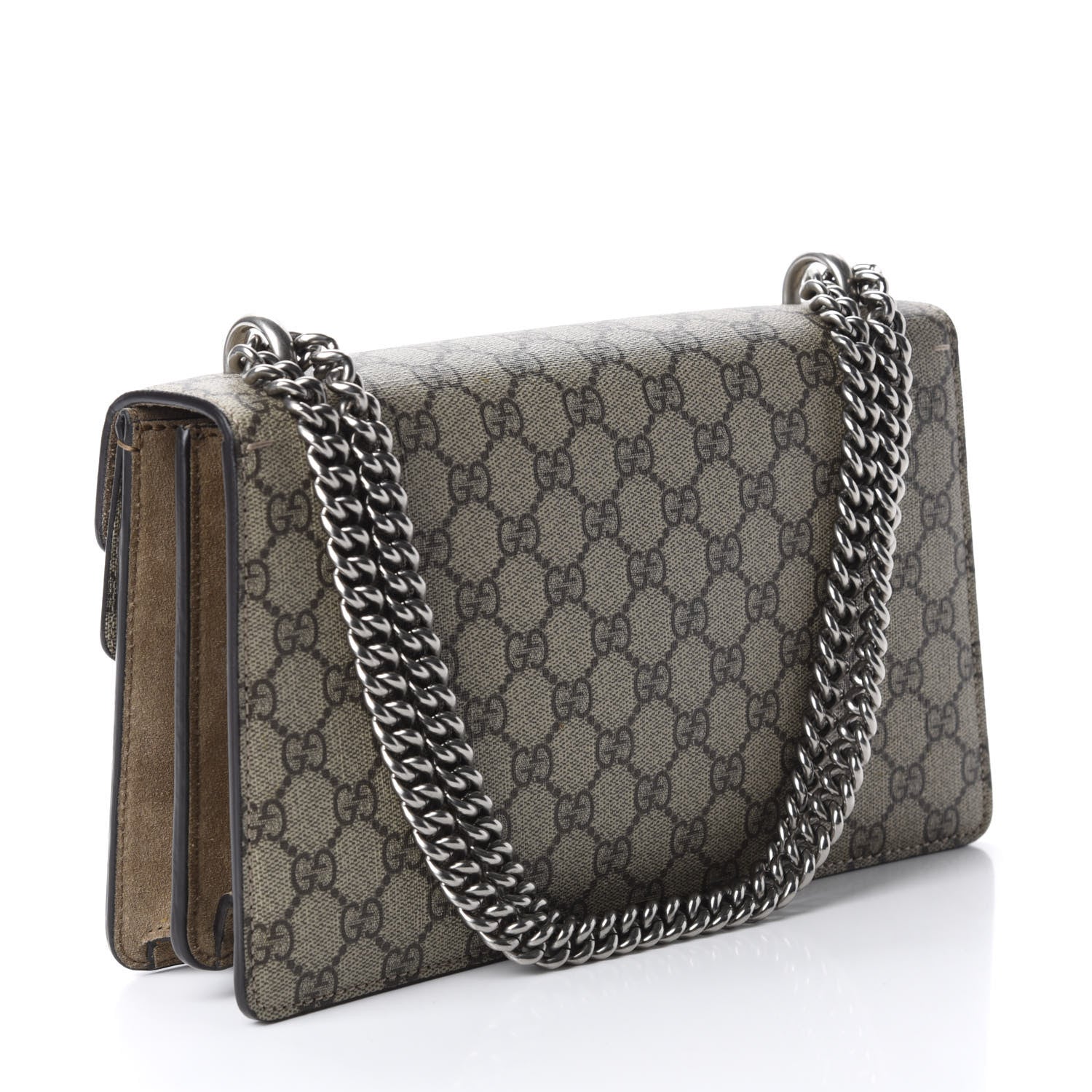 Gucci GG Supreme Monogram Small Dionysus Shoulder Bag Taupe 3 of 11