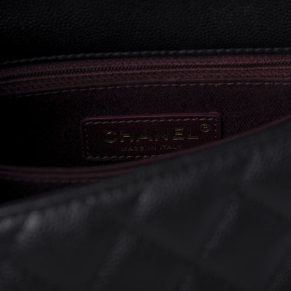 Chanel Caviar Quilted Mini Coco Handle Flap Black 8 of 9