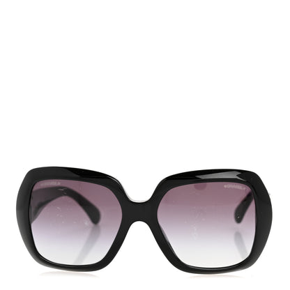 Chanel Acetate Square Sunglasses 71391A Black 2 of 8