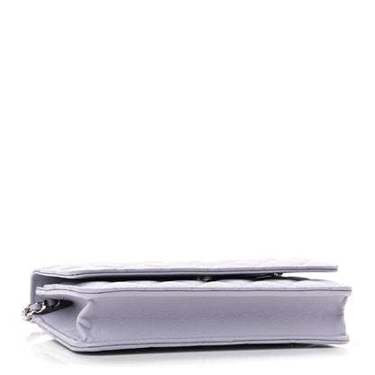 Chanel Caviar Quilted Wallet On Chain WOC Light Purple 4 of 10