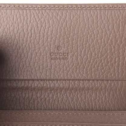 Gucci Dollar Calfskin GG Marmont Card Case Violet Old Rose 5 of 5