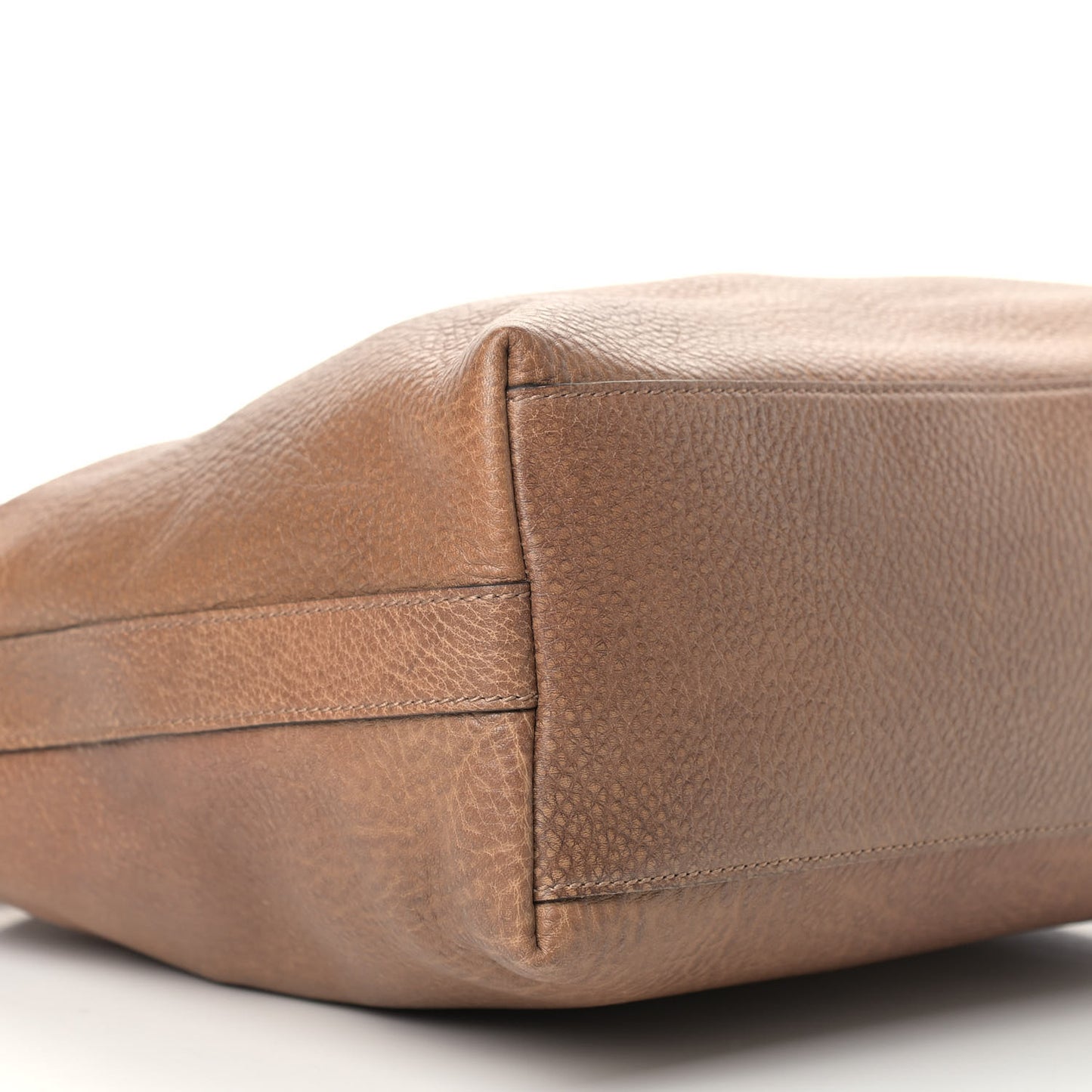 Pebbled Calfskin Small Miss GG Hobo Old Naturale