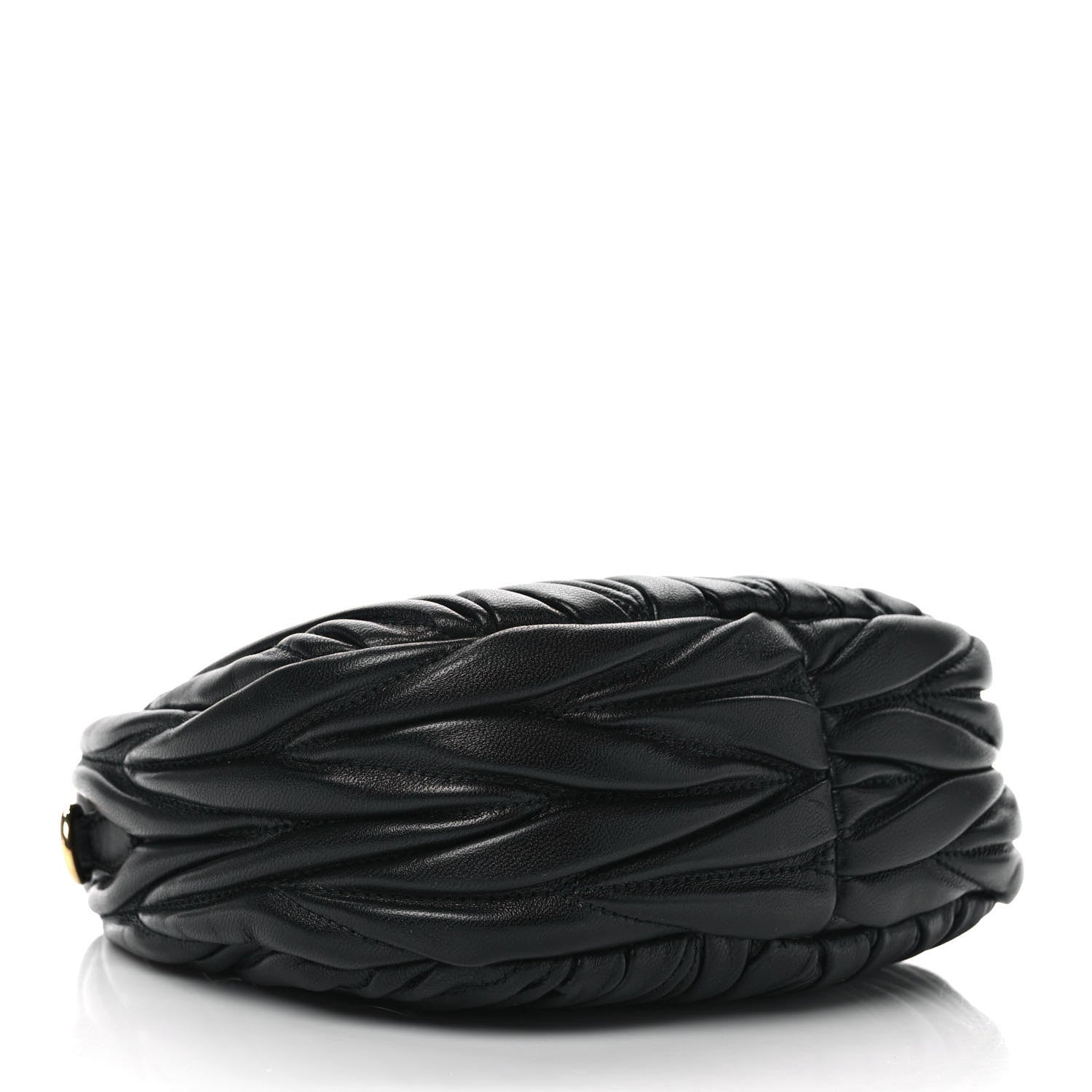 Miu Miu Nappa Matelasse Mini Wander Hobo Black 4 of 8