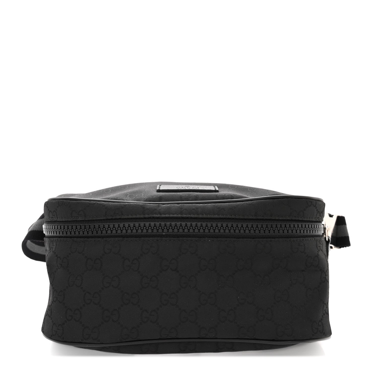 Gucci Nylon Monogram Fanny Pack Belt Bag Black 1 of 10