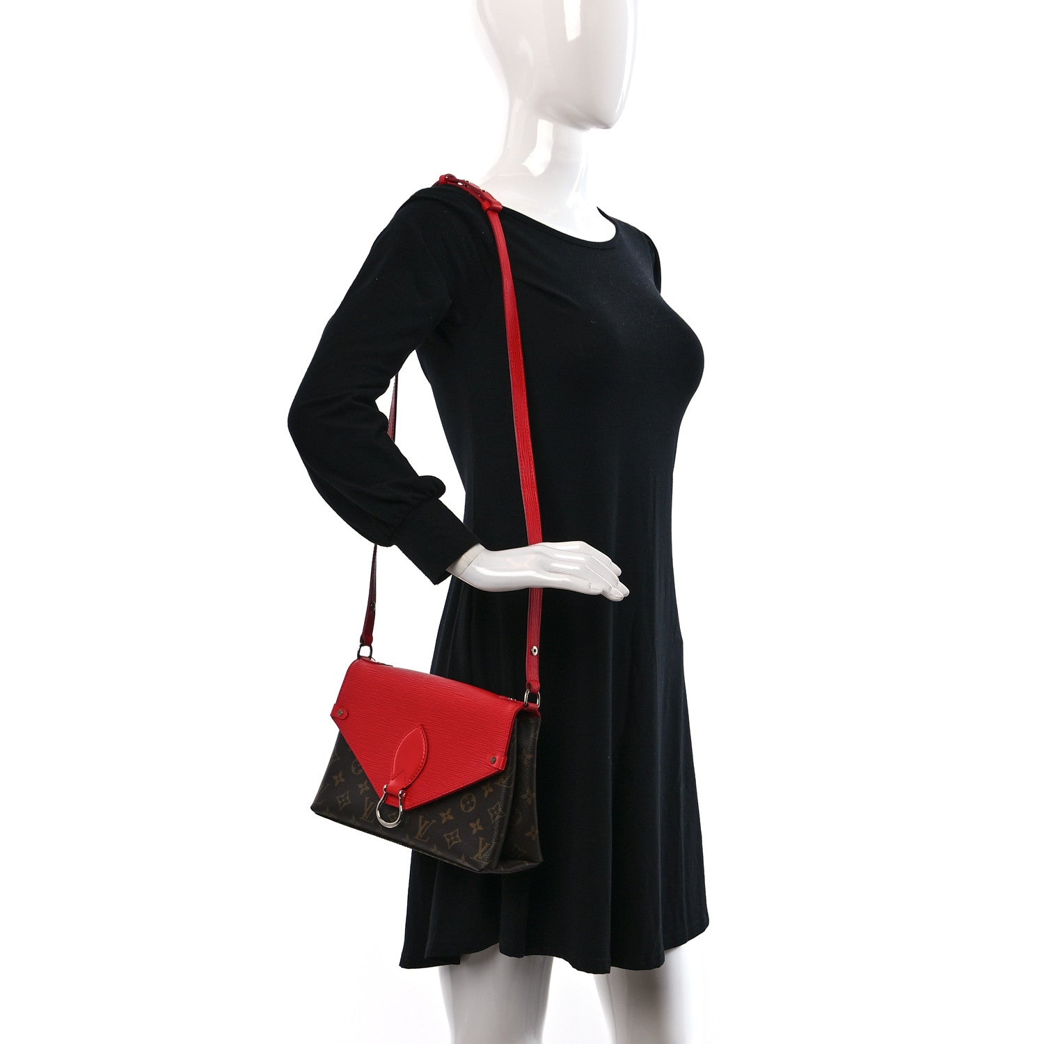 Louis Vuitton Monogram Epi Saint Michel Coquelicot 2 of 13