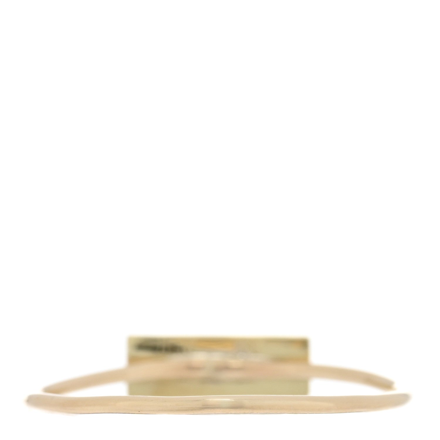 Jennifer Meyer 18K Yellow Gold Black Onyx Bar Ring 54 7 3 of 4