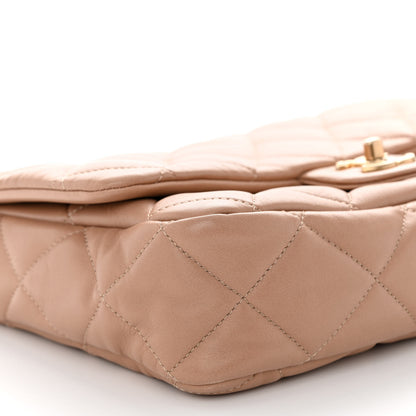 Chanel Lambskin Quilted Large CC Funky Town Flap Beige 9 of 10