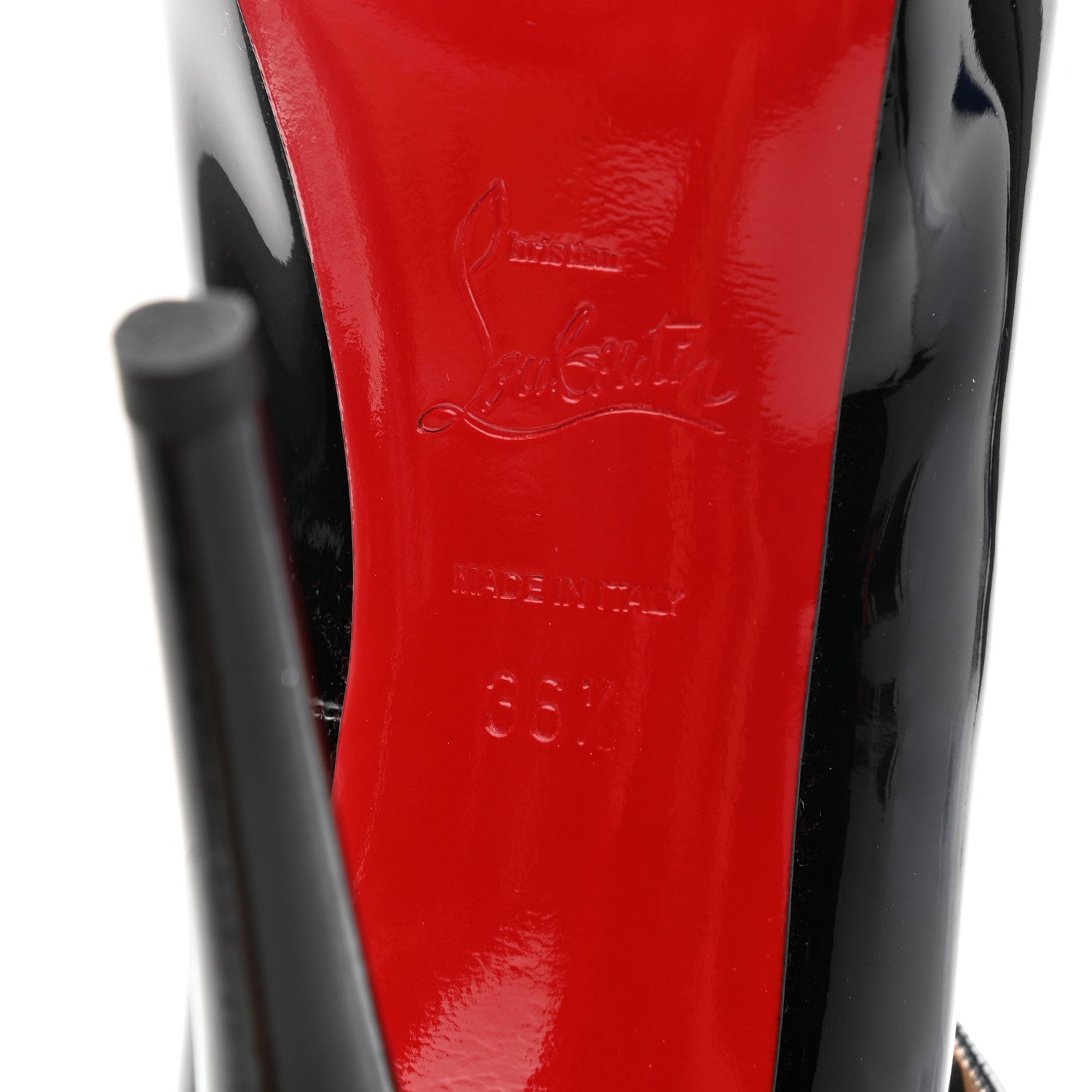 Christian Louboutin Kid Patent Jane Vendome 120 Pumps 36.5 Black 6 of 10