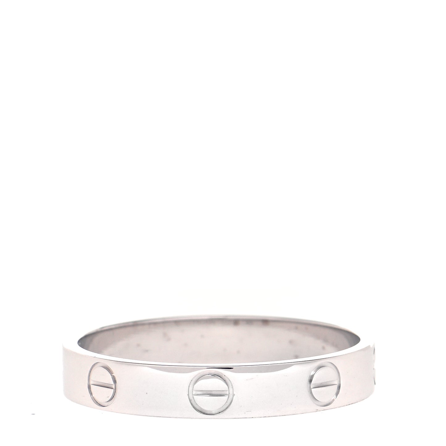 18K White Gold 3.5mm LOVE Wedding Band Ring 57 8
