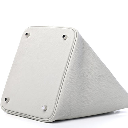 Hermes Taurillon Clemence Picotin Lock 22 MM Gris Perle 8 of 8