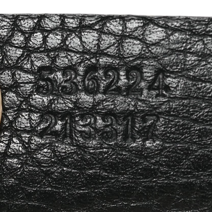 Gucci Pebbled Calfskin Medium Soho Flap Crossbody Black 7 of 8