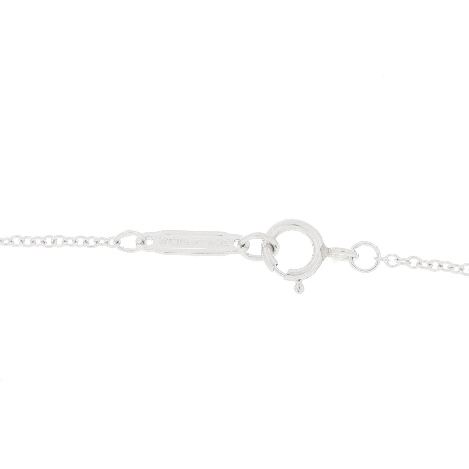 Tiffany Platinum Diamond Schlumberger Lynn Pendant Necklace 3 of 5
