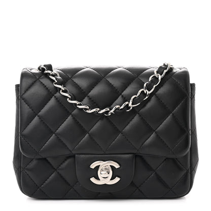 Chanel Lambskin Quilted Mini Square Flap Black 1 of 11