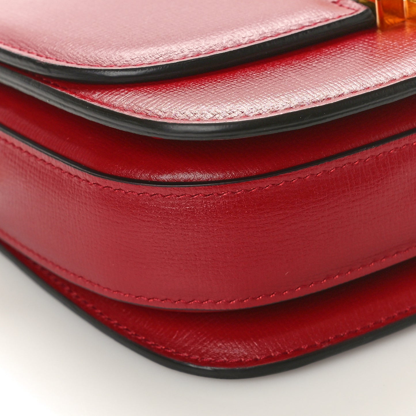 Azalea Calfskin Mini Sylvie 1969 Flap Messenger Bag New Cherry Red