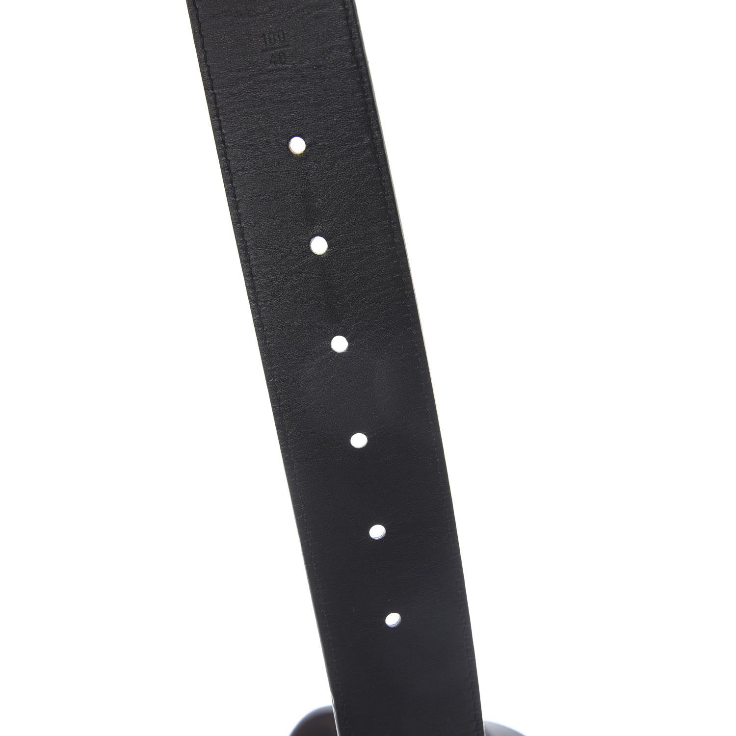 Louis Vuitton Monogram Calfskin 40mm LV Initiales Reversible Belt 100 40 Black 4 of 5