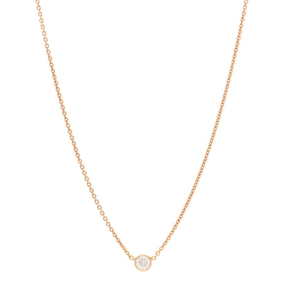 Roberto Coin 18K Rose Gold Diamond .40ct Diamonds by the Inch Pendant Necklace 1 of 4
