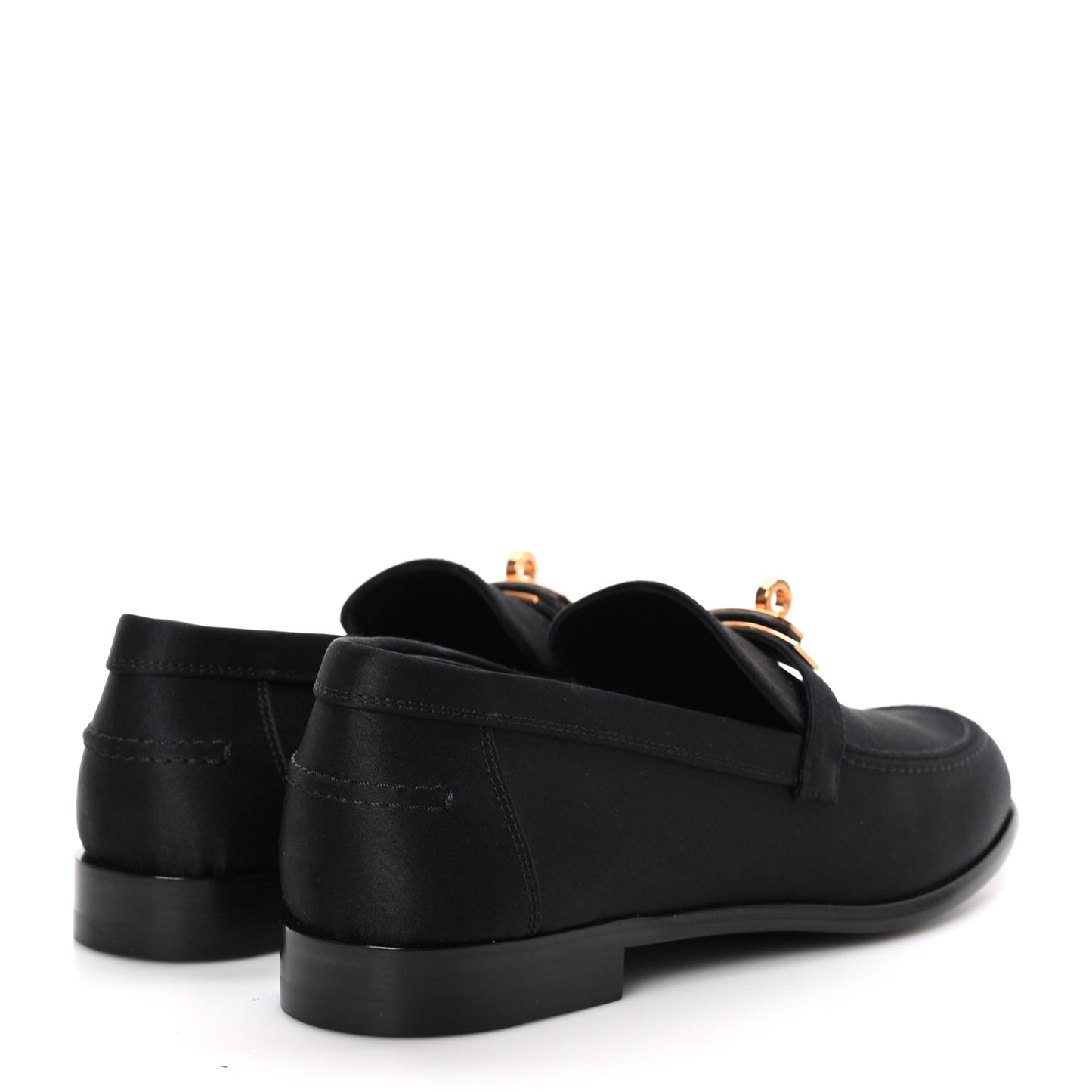 Satin Womens Destin Loafers 38 Black