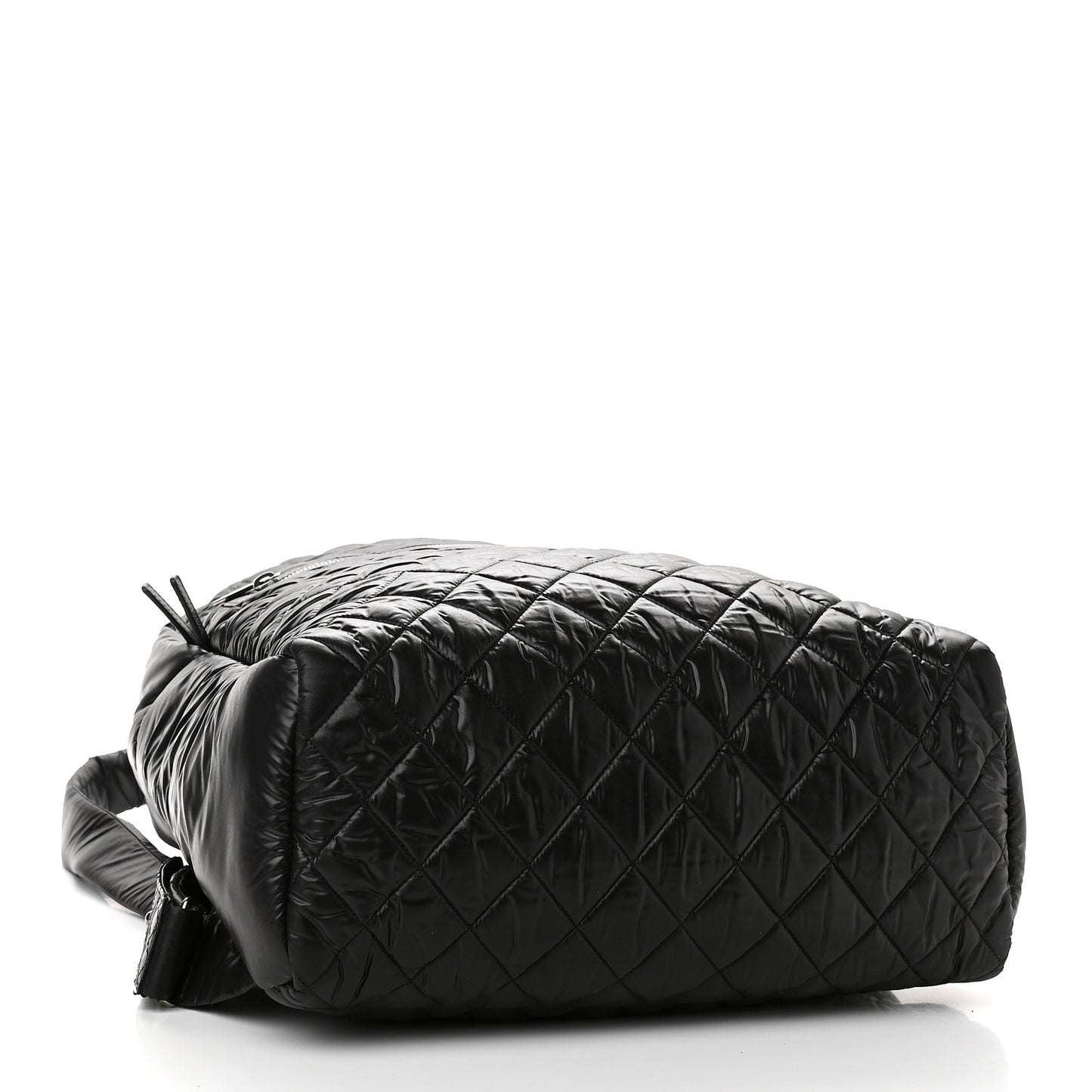 Nylon Quilted XL Coco Cocoon Backpack Black