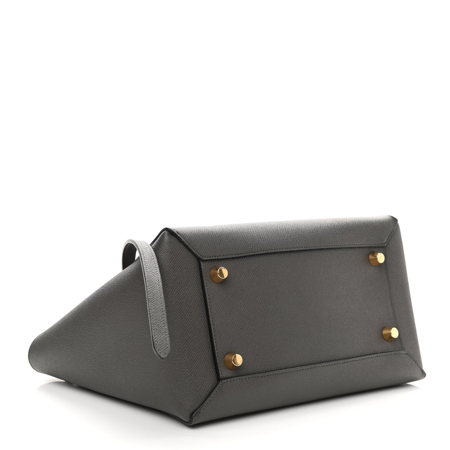 Grained Calfskin Mini Belt Bag Grey