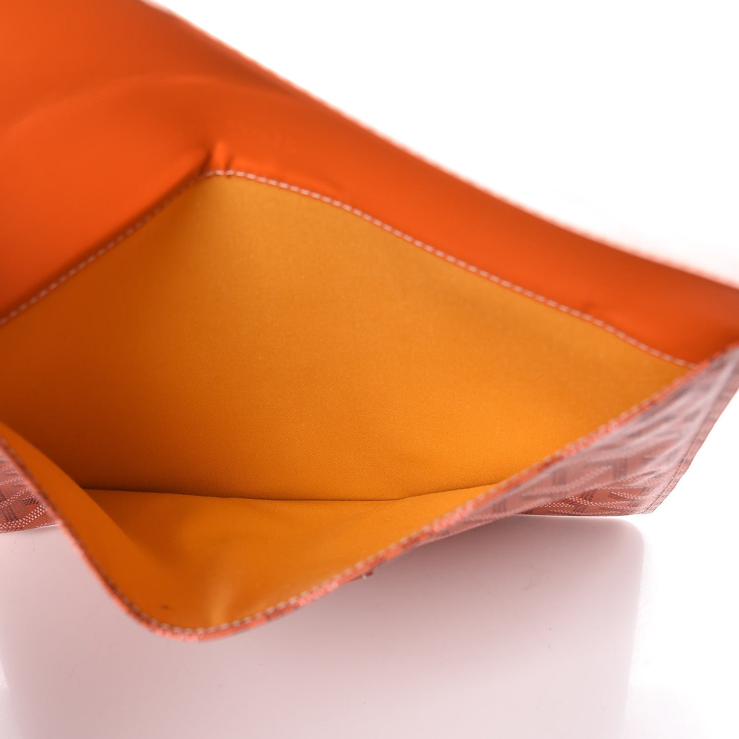 Goyardine Camondo MM Horizontal Clutch Orange