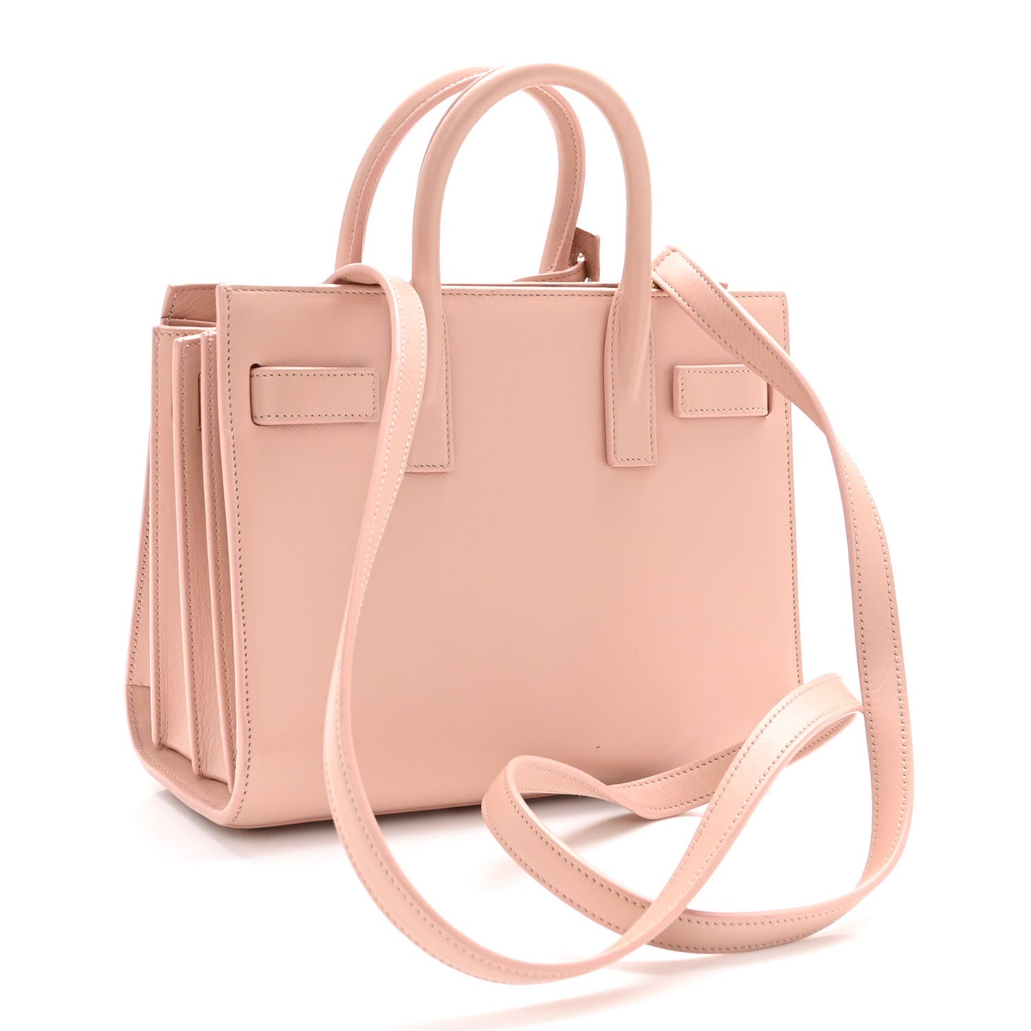 Saint Laurent Calfskin Nano Sac De Jour Pale Pink 3 of 9