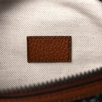 Gucci New Denim GG Monogram Dollar Calfskin Web Retro Interlocking G Belt Bag Blue Tea Cuir Epilog 6 of 10