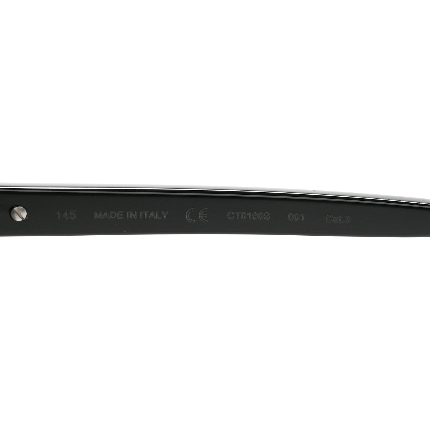 Cartier Santos De Cartier Square Sunglasses CT0190S Black 6 of 8