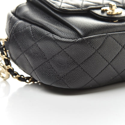 Chanel Caviar Quilted CC Day Camera Case Black 9 of 10