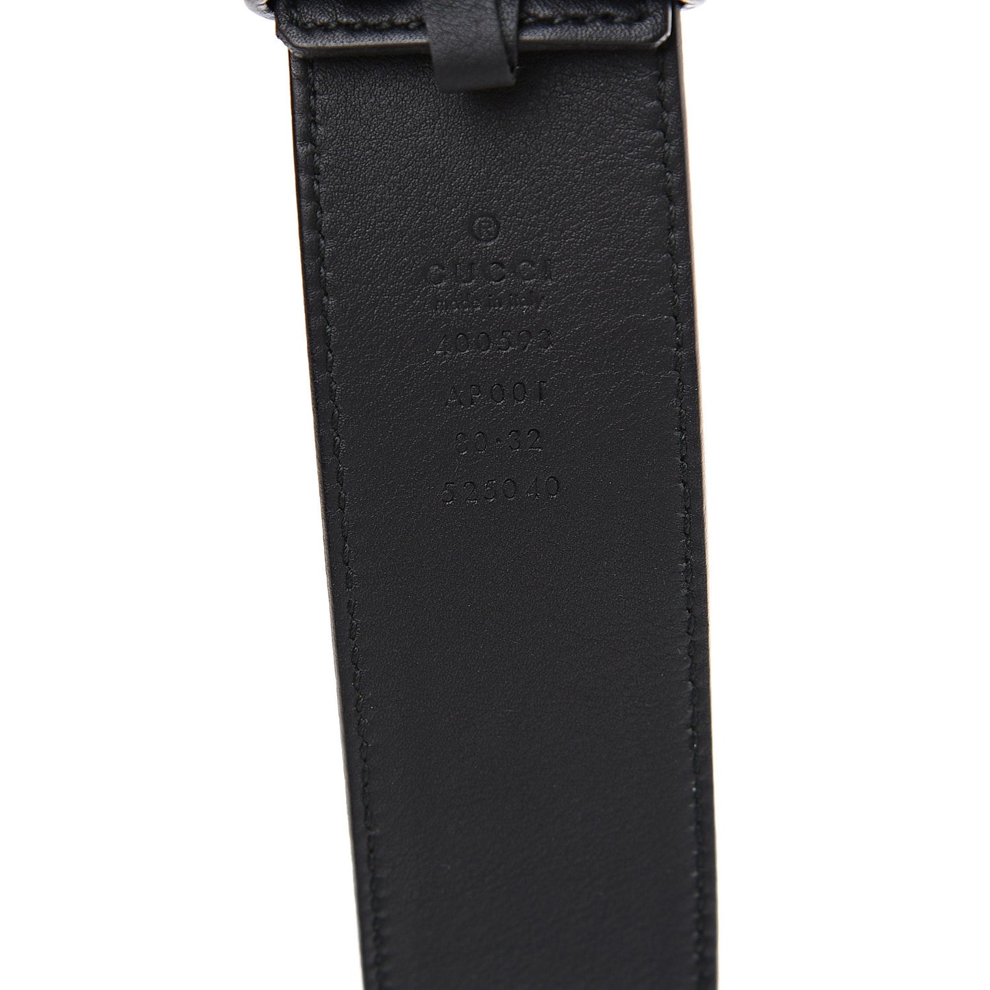 Calfskin Double G 40mm Belt 80 32 Black