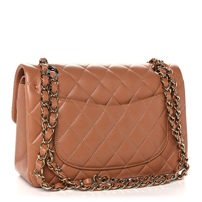 Chanel Lambskin Quilted Small Double Flap Brown 3 of 12