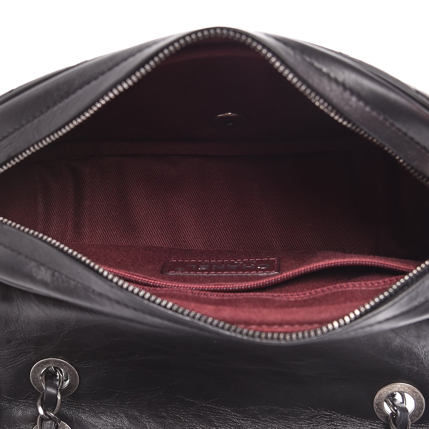 Chanel Aged Calfskin Quilted Small Easy Flap Black 5 of 10