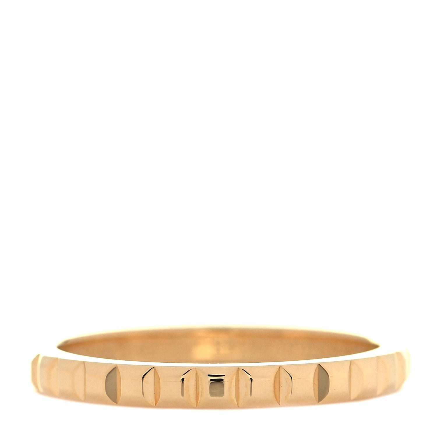 Boucheron 18K Yellow Gold Mini Clou De Paris Wedding Band Ring 48 4.5 3 of 4