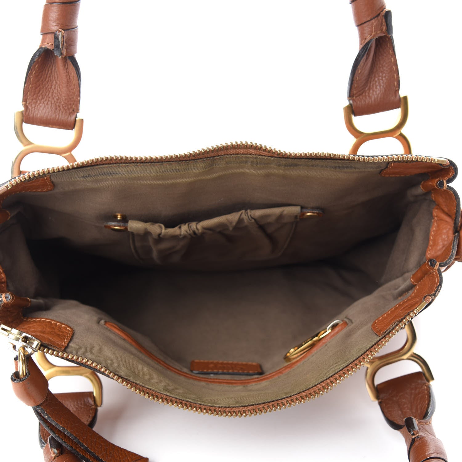 Chloe Calfskin Medium Marcie Satchel Tan 5 of 16