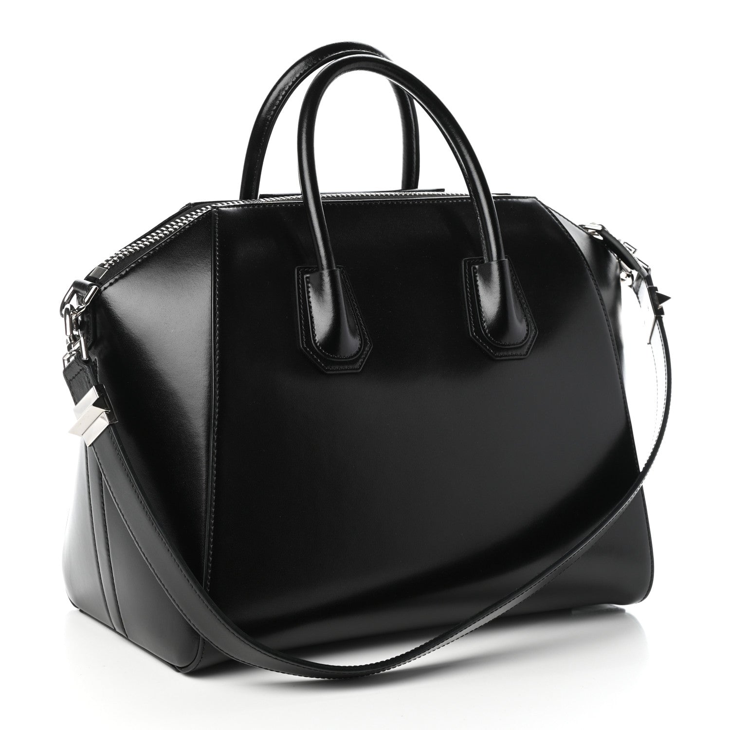 Givenchy Shiny Lord Calfskin Medium Antigona Black 3 of 9