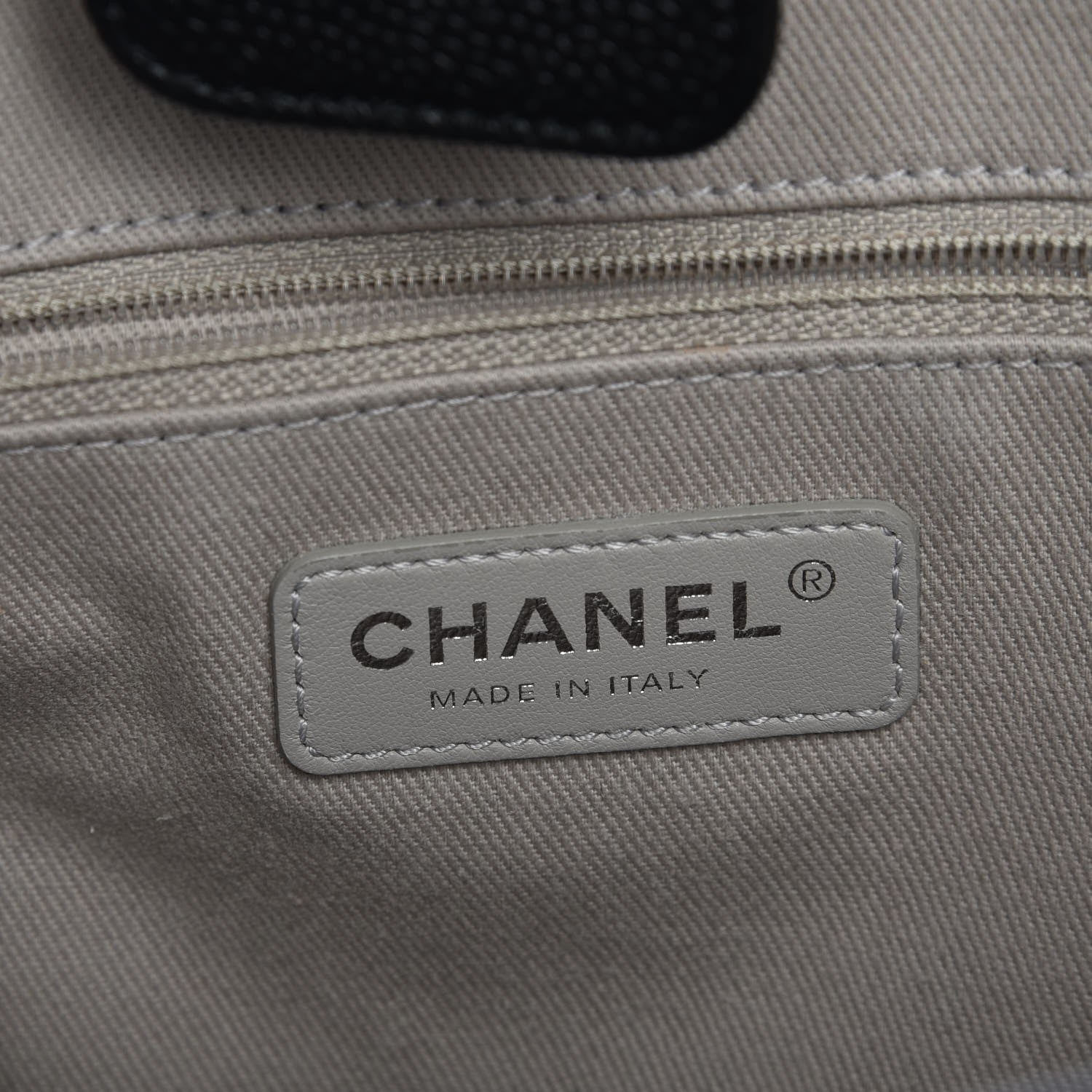 Chanel Glazed Calfskin Small Deauville Tote Black 6 of 7