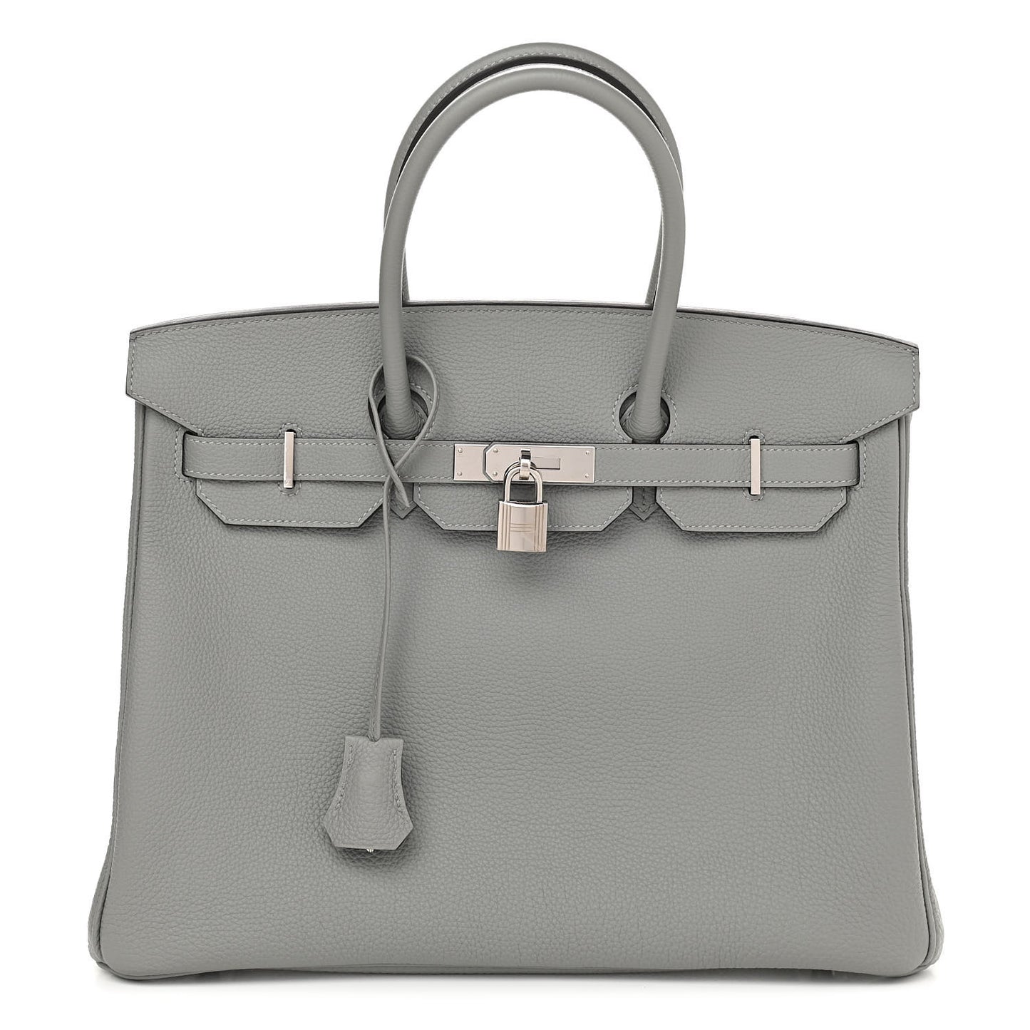 Togo Bi-Color Birkin 35 Gris Mouette Bleu Agate