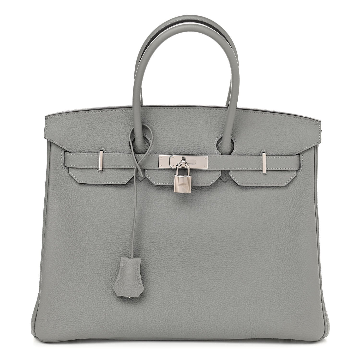 Hermes Togo Bi-Color Birkin 35 Gris Mouette Bleu Agate 1 of 12