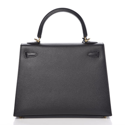 Hermes Epsom Kelly Sellier 25 Black 3 of 37