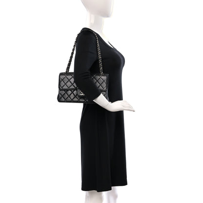 Chanel Lambskin Quilted Medium Double Sided Flap Black 2 of 9