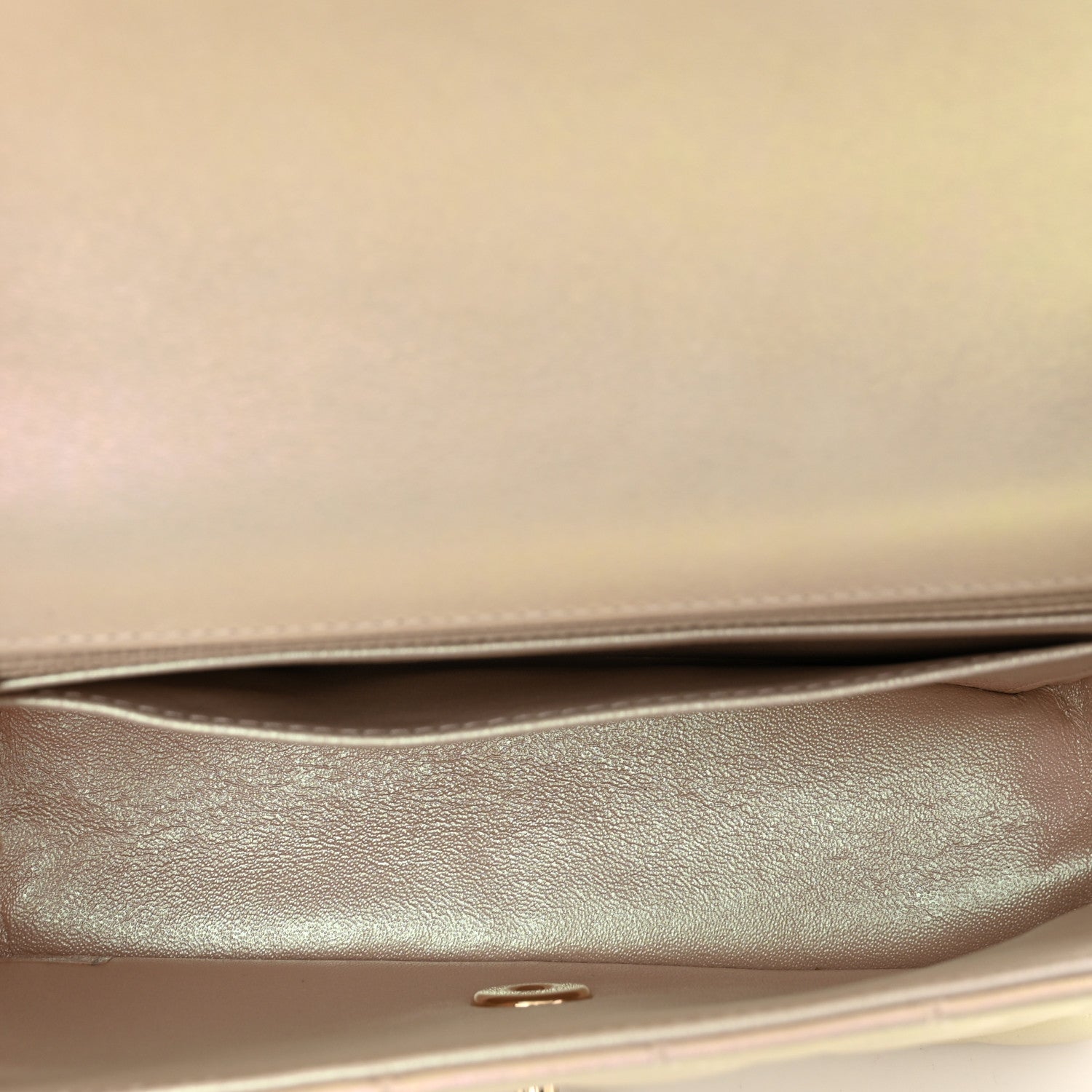 Chanel Iridescent Lambskin Quilted Mini Rectangular Flap Ivory 6 of 10