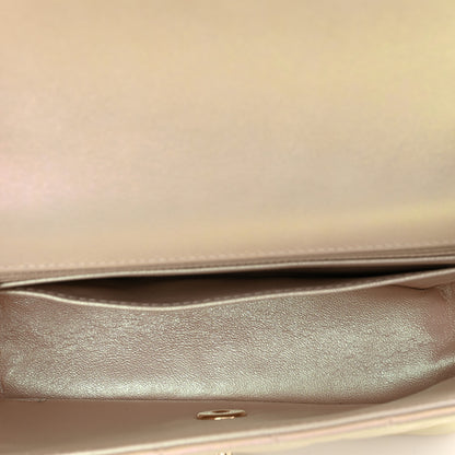 Chanel Iridescent Lambskin Quilted Mini Rectangular Flap Ivory 6 of 10
