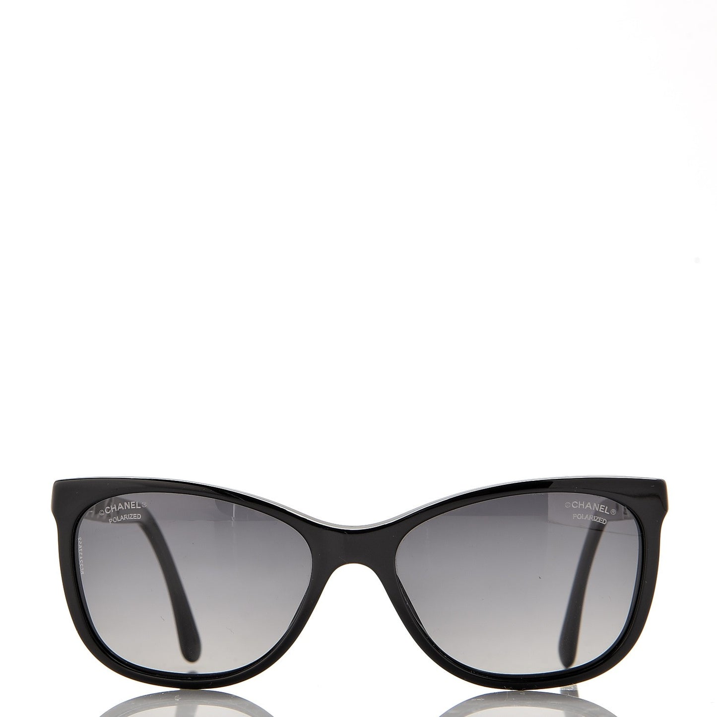 Cat Eye Chain Polarized Sunglasses 5260-Q Black