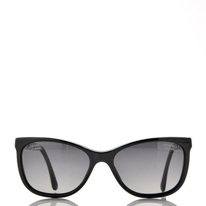 Chanel Cat Eye Chain Polarized Sunglasses 5260-Q Black 4 of 9