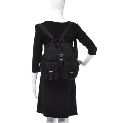 Prada Nylon Vela Medium Backpack Black 2 of 10