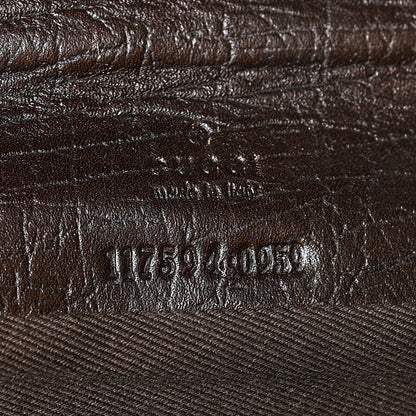 Gucci Monogram Bamboo Bar Clutch Dark Brown 7 of 8