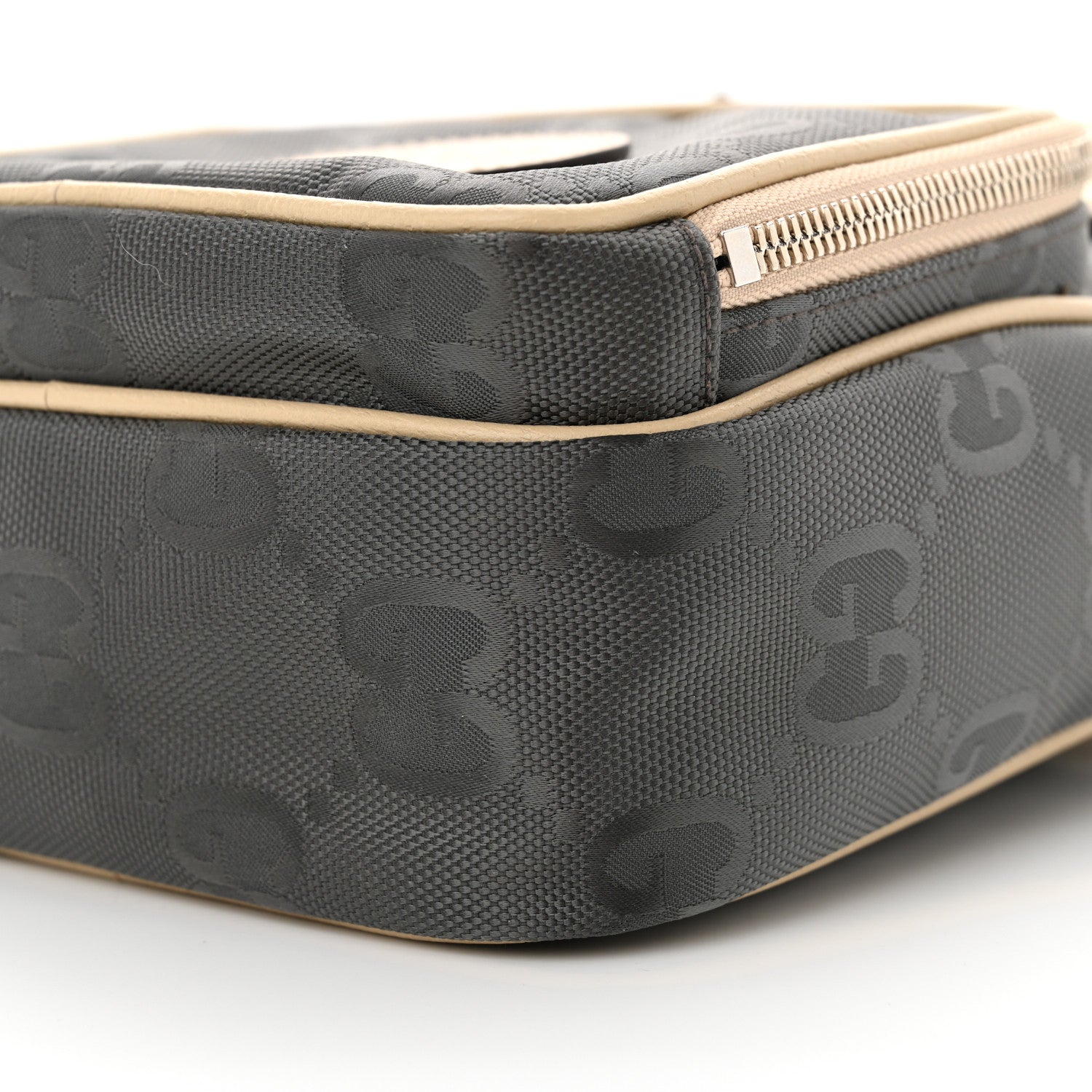 Gucci Econyl Nylon Monogram Off The Grid Shoulder Bag Graphite Grey New Plaster 10 of 10